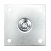 Picture of 1-5/8" OD x 6" H Stainless Steel Heavy Duty Equipment Leg With 3-1/2" Square Removable Mounting Plate And Adjustable Black Nylon Toe