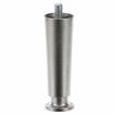 Picture of 1-1/4" OD x 4" H Nickel Plated Die Cast Appliance Leg With 3/8-16 x 5/8" L Protruding Stud And Adjustable Flanged Toe