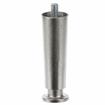 Picture of 1-1/4" OD x 4" H Nickel Plated Die Cast Appliance Leg With 3/8-16 x 5/8" L Protruding Stud And Adjustable Flanged Toe