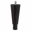 Picture of 6" H Black Epoxy Die Cast Equipment Leg With 1/2-13 x 3/4" L Protruding Stud And Adjustable Hex Toe