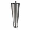 Picture of 6" H Nickel Plated Die Cast Equipment Leg With 1/2-13 x 3/4" L Protruding Stud And Adjustable Hex Toe