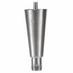 Picture of 6" H Nickel Plated Die Cast Equipment Leg With 1/2-13 x 3/4" L Protruding Stud And Adjustable Stainless Steel Hex Toe
