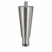 Picture of 6" H Nickel Plated Die Cast Equipment Leg With 5/8-11 x 3/4" L Protruding Stud And Adjustable Hex Toe