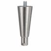 Picture of 6" H Nickel Plated Die Cast Equipment Leg With 5/8-11 x 3/4" L Protruding Stud And Adjustable Hex Toe