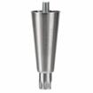 Picture of 6" H Nickel Plated Die Cast Equipment Leg With 5/8-11 x 3/4" L Protruding Stud And Adjustable Stainless Steel Hex Toe