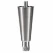 Picture of 6" H Nickel Plated Die Cast Equipment Leg With 5/8-11 x 3/4" L Protruding Stud And Adjustable Stainless Steel Hex Toe