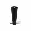 Picture of 6" H Black Epoxy Die Cast Equipment Leg With 3-1/2" Square Removable Mounting Plate And Adjustable Hex Toe