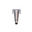 Picture of 6" H Nickel Plated Die Cast Equipment Leg With 3-1/2" Square Removable Mounting Plate And Adjustable Stainless Steel Hex Toe