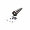 Picture of 6" H Nickel Plated Die Cast Equipment Leg With 3-1/2" Square Removable Mounting Plate And Adjustable Stainless Steel Hex Toe