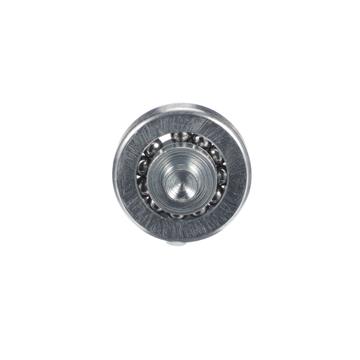 Picture of 1" Steel Flat Ball Bearing Roller with 1/2" L Rivet Stud