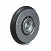 Picture of 1-5/16" OD Rubber Tired Steel Concave Ball Bearing Roller