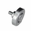 Picture of 1-5/16" OD Steel Flat Ball Bearing Roller with 1/4-20 x 1" L Flat Head Screw Stud