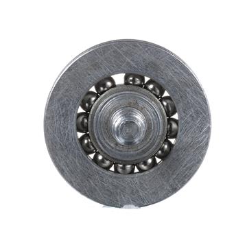 Picture of 1-3/16" OD Steel Concave Ball Bearing Roller with 1/4-20 x 3/4" L Flat Head Screw Stud