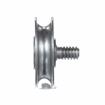 Picture of 1-3/16" OD Steel Concave Ball Bearing Roller with 1/4-20 x 3/4" L Flat Head Screw Stud