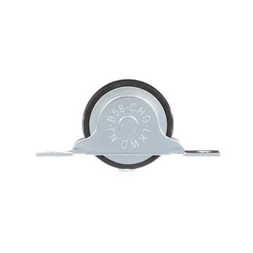 Picture of 2-3/4" L x 1/2" W Steel Bottom Mount Door Sheave With 1-3/8" Flat Rubber Tire