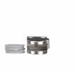 Picture of Stainless Steel Left-Hand Bottom Glass Clamp with Gaskets for 1/4" Glass