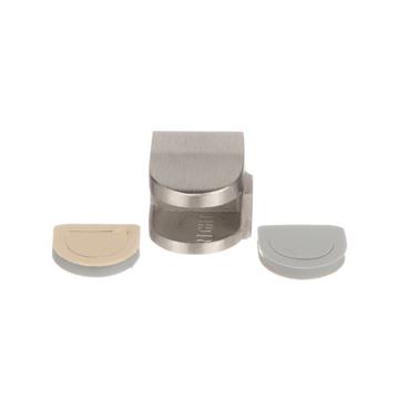 Picture of Stainless Steel Right-Hand Bottom Glass Clamp with Gaskets for 3/8" Glass