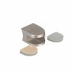 Picture of Stainless Steel Right-Hand Bottom Glass Clamp with Gaskets for 3/8" Glass