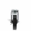 Picture of Standard Duty 1-3/4" x 3" Plate Caster With 3" Black Rubber Wheel With Brake