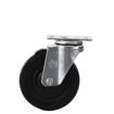 Picture of Standard Duty 1-3/4" x 3" Plate Caster With 3" Black Rubber Wheel With Brake