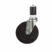 Picture of Standard Duty 1" Expanding Stem Caster With 5" Black Rubber Wheel