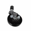 Picture of Standard Duty 1" Expanding Stem Caster With 5" Black Rubber Wheel With Brake
