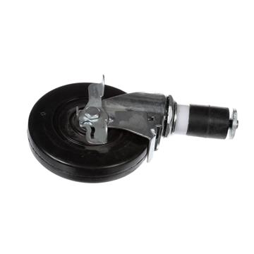 Picture of Standard Duty 1-1/2" Expanding Stem Caster With 5" Black Rubber Wheel With Brake