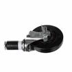 Picture of Standard Duty 1-1/2" Expanding Stem Caster With 5" Black Rubber Wheel With Brake