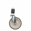 Picture of Standard Duty 1-1/2" Expanding Stem Caster With 5" Gray Rubber Wheel