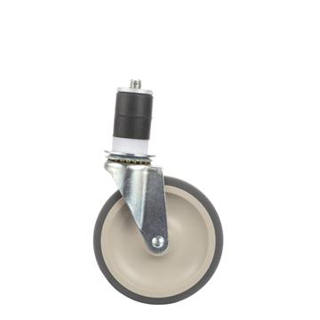 Picture of Standard Duty 1-1/2" Expanding Stem Caster With 5" Gray Rubber Wheel