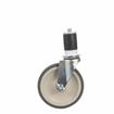 Picture of Standard Duty 1-1/2" Expanding Stem Caster With 5" Gray Rubber Wheel