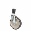 Picture of Standard Duty 1-1/2" Expanding Stem Caster With 5" Gray Rubber Wheel
