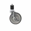 Picture of Standard Duty 1-5/8" Expanding Stem Caster With 4" Gray Rubber Wheel With Brake