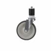 Picture of Standard Duty 1-5/8" Expanding Stem Caster With 4" Gray Rubber Wheel With Brake