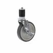 Picture of Standard Duty 1-5/8" Expanding Stem Caster With 4" Gray Rubber Wheel With Brake