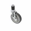 Picture of Standard Duty 1-5/8" Expanding Stem Caster With 4" Gray Rubber Wheel With Brake