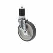 Picture of Standard Duty 1-5/8" Expanding Stem Caster With 5" Gray Rubber Wheel With Brake