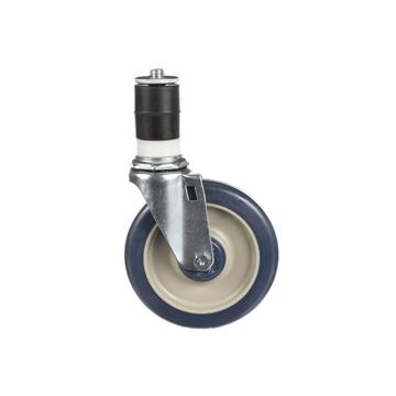 Picture of Standard Duty 1-5/8" Expanding Stem Caster With 5" Blue Polyurethane Wheel