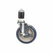 Picture of Standard Duty 1-5/8" Expanding Stem Caster With 5" Blue Polyurethane Wheel With Brake