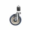 Picture of Standard Duty 1-5/8" Expanding Stem Caster With 5" Blue Polyurethane Wheel With Brake