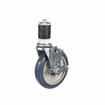 Picture of Standard Duty 1-5/8" Expanding Stem Caster With 5" Blue Polyurethane Wheel With Brake