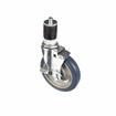 Picture of Standard Duty 1-5/8" Expanding Stem Caster With 5" Blue Polyurethane Wheel With Brake
