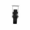 Picture of Medium Duty 2-3/8" x 3-5/8"  Rigid Plate Caster With 5" Black Rubber Wheel