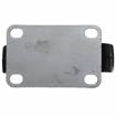 Picture of Medium Duty 2-3/8" x 3-5/8"  Rigid Plate Caster With 5" Black Rubber Wheel