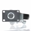 Picture of Medium Duty 2-3/8" x 3-5/8"  Plate Caster With 5" Black Rubber Wheel And Brake