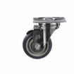 Picture of Medium Duty 2-3/8" x 3-5/8"  Plate Caster With 3-1/2" Blue Polyurethane Wheel And Brake