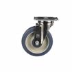 Picture of Medium Duty 2-3/8" x 3-5/8"  Plate Caster With 5" Blue Polyurethane Wheel