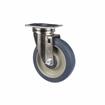 Picture of Medium Duty 2-3/8" x 3-5/8"  Plate Caster With 5" Blue Polyurethane Wheel