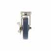 Picture of Medium Duty 2-3/8" x 3-5/8"  Plate Caster With 5" Blue Polyurethane Wheel And Brake