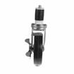 Picture of Medium Duty 1" Expanding Stem Caster With 3-1/2" Black Rubber Wheel With Brake